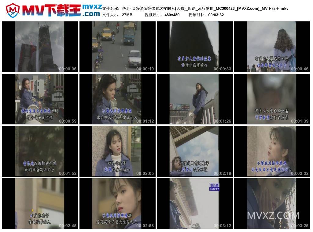 佚名-以为你在等像我这样的人(人物)_国语_流行歌曲_MC300423